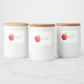 レッドウォーター色アップル フードラベル (ボトル)