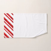 レッドウォーター色キャンディーケーンストライプズ バスタオルセット (ハンドタオル)