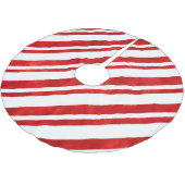 レッドウォーター色キャンディーケーンストライプズ ブラッシュドポリエステルツリースカート (アングル)