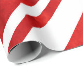 レッドウォーター色キャンディーケーンストライプズ ラッピングペーパー (ロールコーナー)