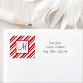 レッドウォーター色キャンディーケーンストライプズ ラベル (インサイチュ)