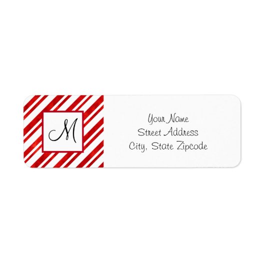 レッドウォーター色キャンディーケーンストライプズ ラベル (正面)