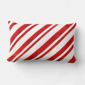 レッドウォーター色キャンディーケーンストライプズ ランバークッション (正面)