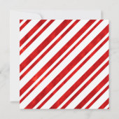レッドウォーター色キャンディーケーンストライプズ 招待状 (裏面)