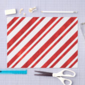 レッドウォーター色キャンディーケーンストライプズ 薄葉紙 (クラフト)