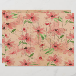 レッドウォーター色デイジーフィールドヴィンテージ