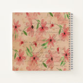 レッドウォーター色デイジーフィールドヴィンテージ ノートブック (裏面)