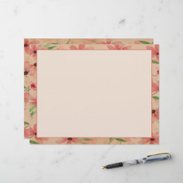 レッドウォーター色デイジーフィールドヴィンテージ レターヘッド