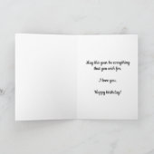 レッドウォーター色ハート28誕生日 カード (内部)