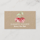 レッドウォーター花色サロンメイクアップ美容師 名刺 (正面)