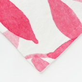 レッドウォーター葉色デザイン フリースブランケット (角)