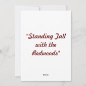 レッドウッズで背の高い立地 シーズンカード (裏面)