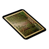 レッドウッズナショナルパークカリフォルニアヴィンテージ旅行 マグネット (右側)