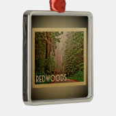 レッドウッズヴィンテージトラベルオーナメントカリフォルニア メタルオーナメント (右)