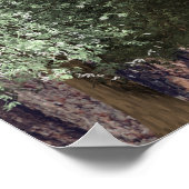 レッドウッズ&バーク素朴結婚のテーブルプラン ポスター (角)