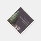 レッドウッズ&バーク素朴結婚ス スタンダードカクテルナプキン (角)