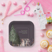 レッドウッズ&バーク素朴結婚ス ペーパープレート (パーティー)