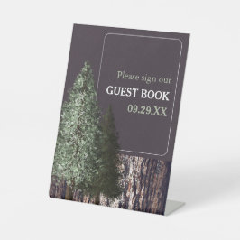 レッドウッズ&バーク素朴結婚ス 台座サイン