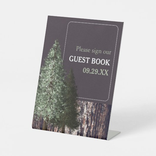 レッドウッズ&バーク素朴結婚ス 台座サイン (正面)