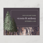 レッドウッズ&バーク素朴結婚ー、ありがとう ポストカード (正面)