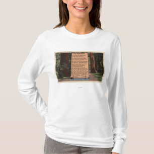 レッドウッドのハイウェー、Strauss著作の詩 Tシャツ