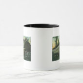 レッドウッドのログチームの落ちた表示 マグカップ (中央)