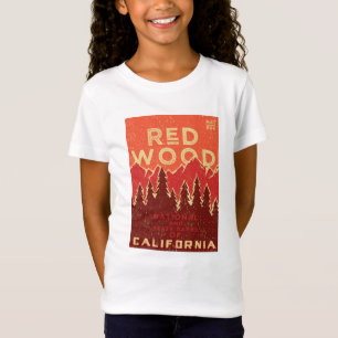 レッドウッドの国立公園のヴィンテージポスター Tシャツ