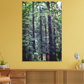 レッドウッドの木#2キャンバス キャンバスプリント (インサイチュ (リビング))