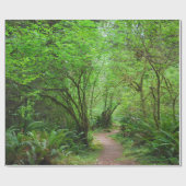 レッドウッドの森林の道 ラッピングペーパー (フラット)