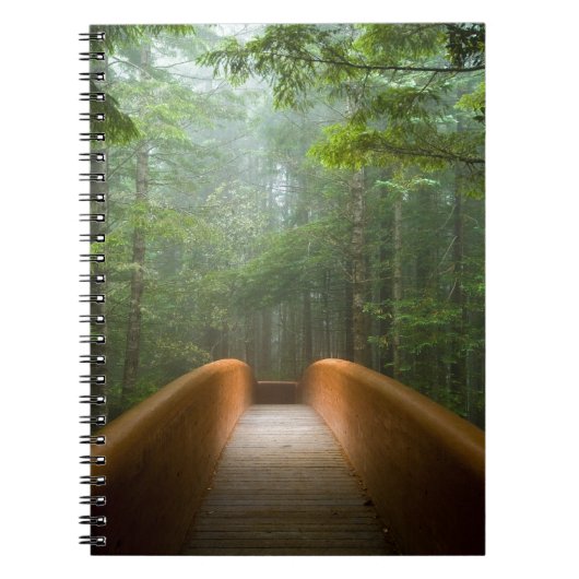 レッドウッドの森林橋 ノートブック (正面)