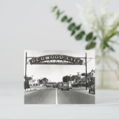 レッドウッドシティ150周年記念 ポストカード (スタンド正面)