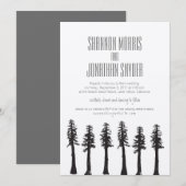 レッドウッドツリーの招待状 / 山のウェディング 招待状 (正面/裏面)