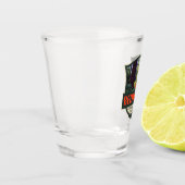 レッドウッドナショナルパークイラストレーションレトロバッジ ショットグラス (左)