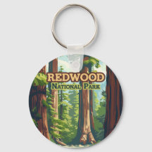 レッドウッドナショナルパークカリフォルニアツリーレトロ