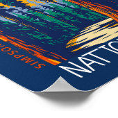 レッドウッドナショナルパークカリフォルニアレトロ 動揺して ポスター (角)