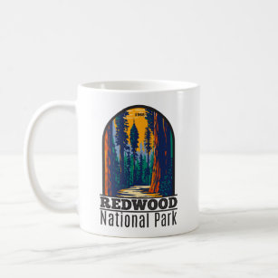 レッドウッドナショナルパークカリフォルニアヴィンテージ コーヒーマグカップ