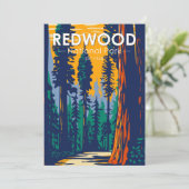 レッドウッドナショナルパークカリフォルニアヴィンテージ シーズンカード (スタンド正面)