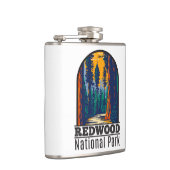 レッドウッドナショナルパークカリフォルニアヴィンテージ フラスク (右)