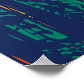 レッドウッドナショナルパークカリフォルニアヴィンテージ ポスター (角)