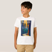 レッドウッドナショナルパークカリフォルニアヴィンテージ Tシャツ (正面フル)