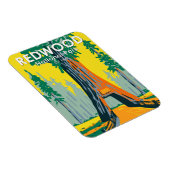 レッドウッドナショナルパークシャンデリアツリーヴィンテージ マグネット (右側)