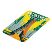 レッドウッドナショナルパークシャンデリアツリーヴィンテージ マグネット (左側)