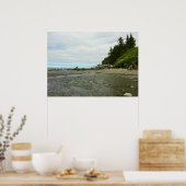 レッドウッド公園から北カリフォルニアの海岸線 ポスター (キッチン)