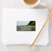 レッドウッド公園から北カリフォルニアの海岸線 ラベル (インサイチュ)