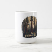 レッドウッド国の州パーク、コースタルカリフォルニア コーヒーマグカップ (中央)