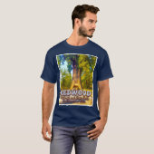 レッドウッド国立公園と州パーク – カリフォルニア州 Tシャツ (正面フル)