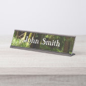 レッドウッド国立公園のレッドウッズとシダ デスクネームプレート (正面)