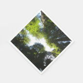 レッドウッド国立公園のレッドウッドの木の輪 スタンダードランチョンナプキン (角)