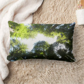 レッドウッド国立公園のレッドウッドの木の輪 ランバークッション (ブランケット)