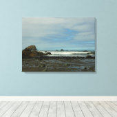 レッドウッド国立公園の太平洋海岸線 キャンバスプリント (インサイチュ (ウッドフロア))